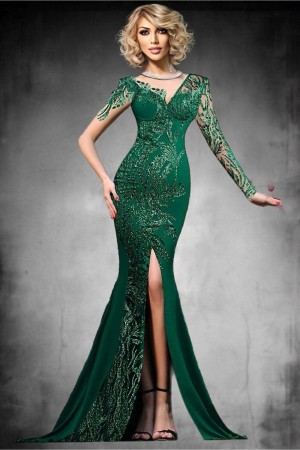 ROCHIE LUNGA ELEGANTA CU DANTELA