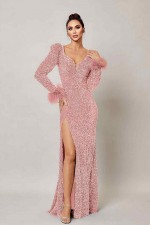 ROCHIE ELEGANTA PAIETE PE CATIFEA