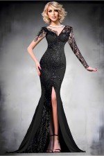 ROCHIE LUNGA ELEGANTA CU DANTELA