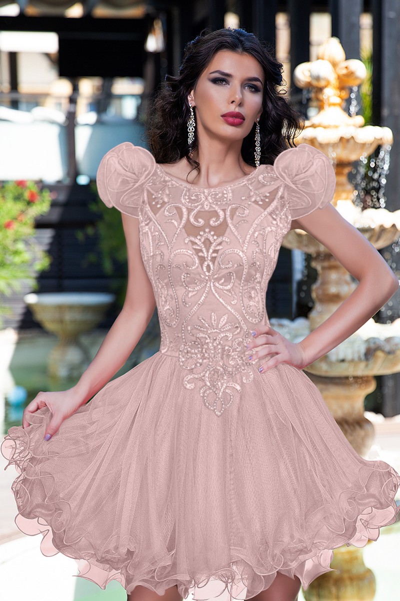 ROCHIE CU BRODERIE SI PAIETE