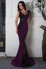 ROCHIE LUNGA BRODERIE NEAGRA