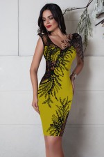 ROCHIE SCURTA CU BRODERIE NEAGRA