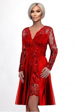 ROCHIE SCURTA TAFTA SI BRODERIE