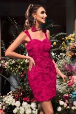 ROCHIE SCURTA CU FLORI 3D