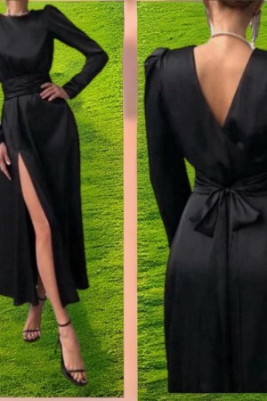 ROCHIE ELEGANTA SATEN CU CADERE