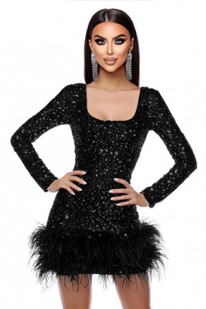 ROCHIE ELEGANTA CU PENE