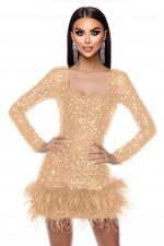 ROCHIE ELEGANTA CU PENE