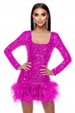 ROCHIE ELEGANTA CU PENE