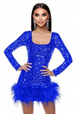 ROCHIE ELEGANTA CU PENE
