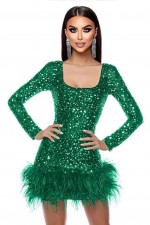 ROCHIE ELEGANTA CU PENE