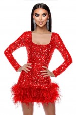 ROCHIE ELEGANTA CU PENE
