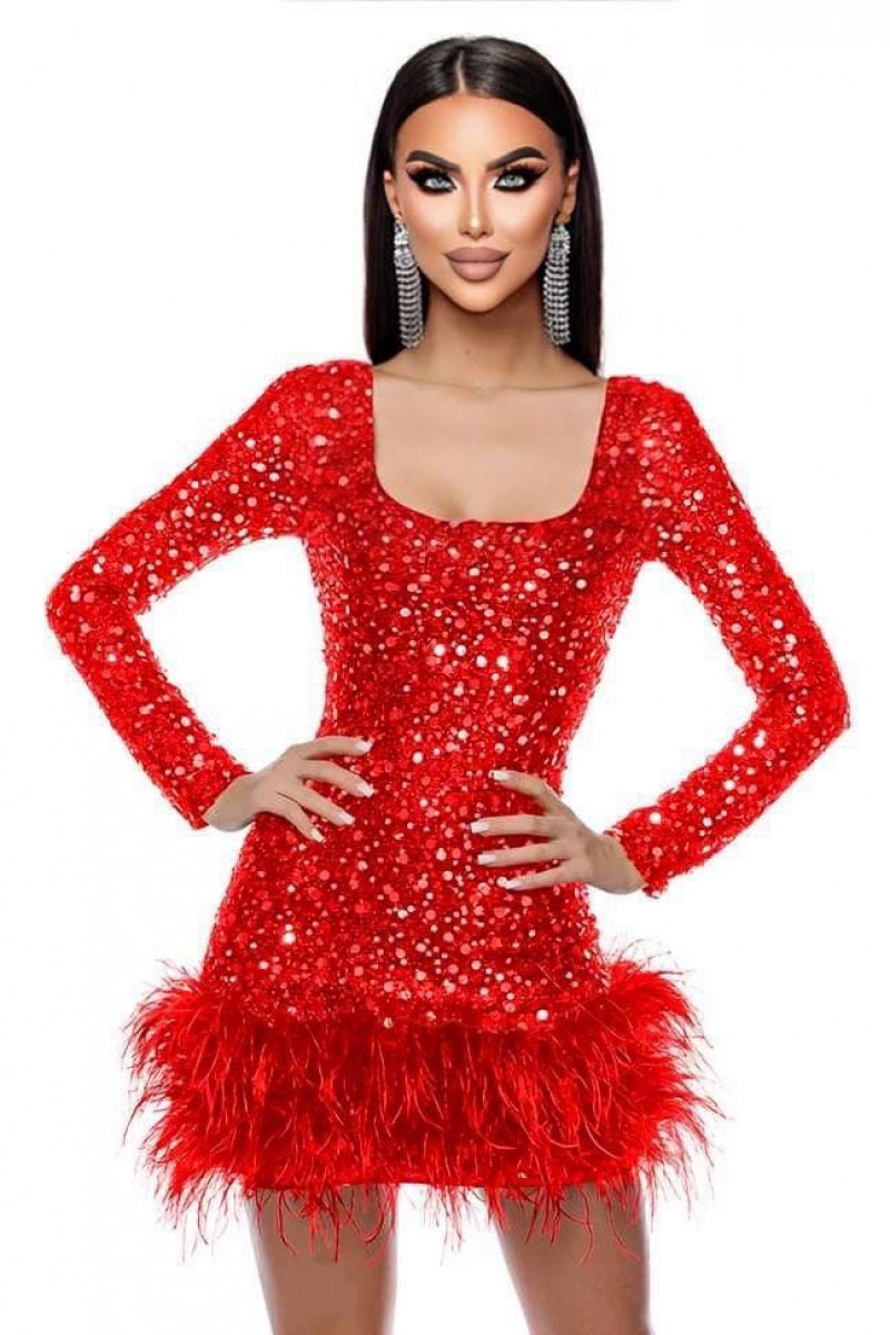 ROCHIE ELEGANTA CU PENE