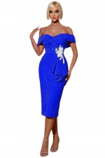 ROCHIE ELEGANTA PAIETE PE CATIFEA CU ACCESORIU