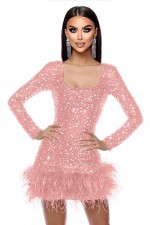 ROCHIE ELEGANTA CU PENE