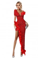 ROCHIE ELEGANTA CU PENE