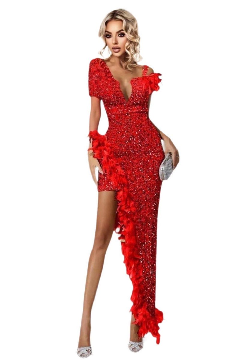 ROCHIE ELEGANTA CU PENE