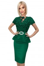 ROCHIE ELEGANTA CU FLORI 3D