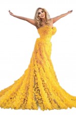ROCHIE SPECTACULOASA CU FLORI 3D MICI