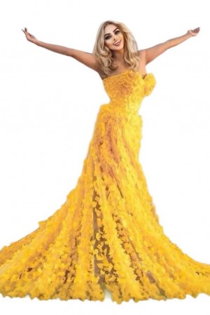 ROCHIE SPECTACULOASA CU FLORI 3D MICI