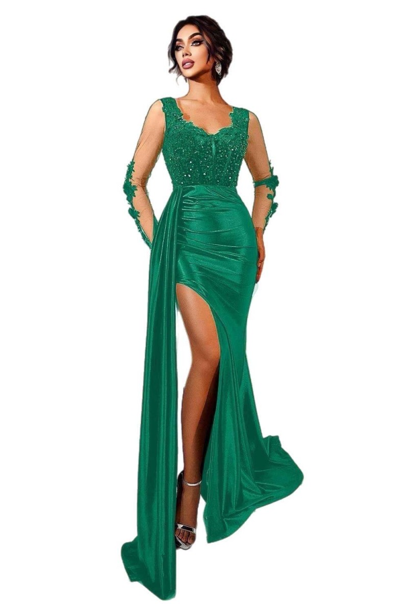 ROCHIE LUNGA ELEGANTA CU DANTELA