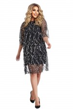 ROCHIE ELEGANTA CU FRANJURI PAIETE MASURI MARI