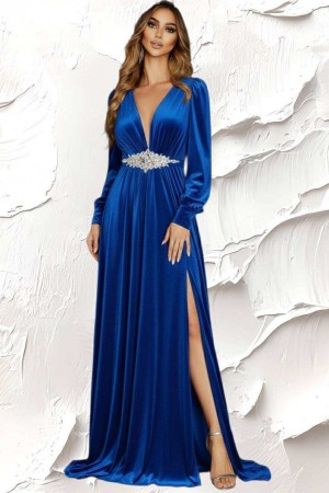 ROCHIE LUNGA ELEGANTA CU ACCESORIU ROCHIE LUNGA ELEGANTA CU ACCESORIU