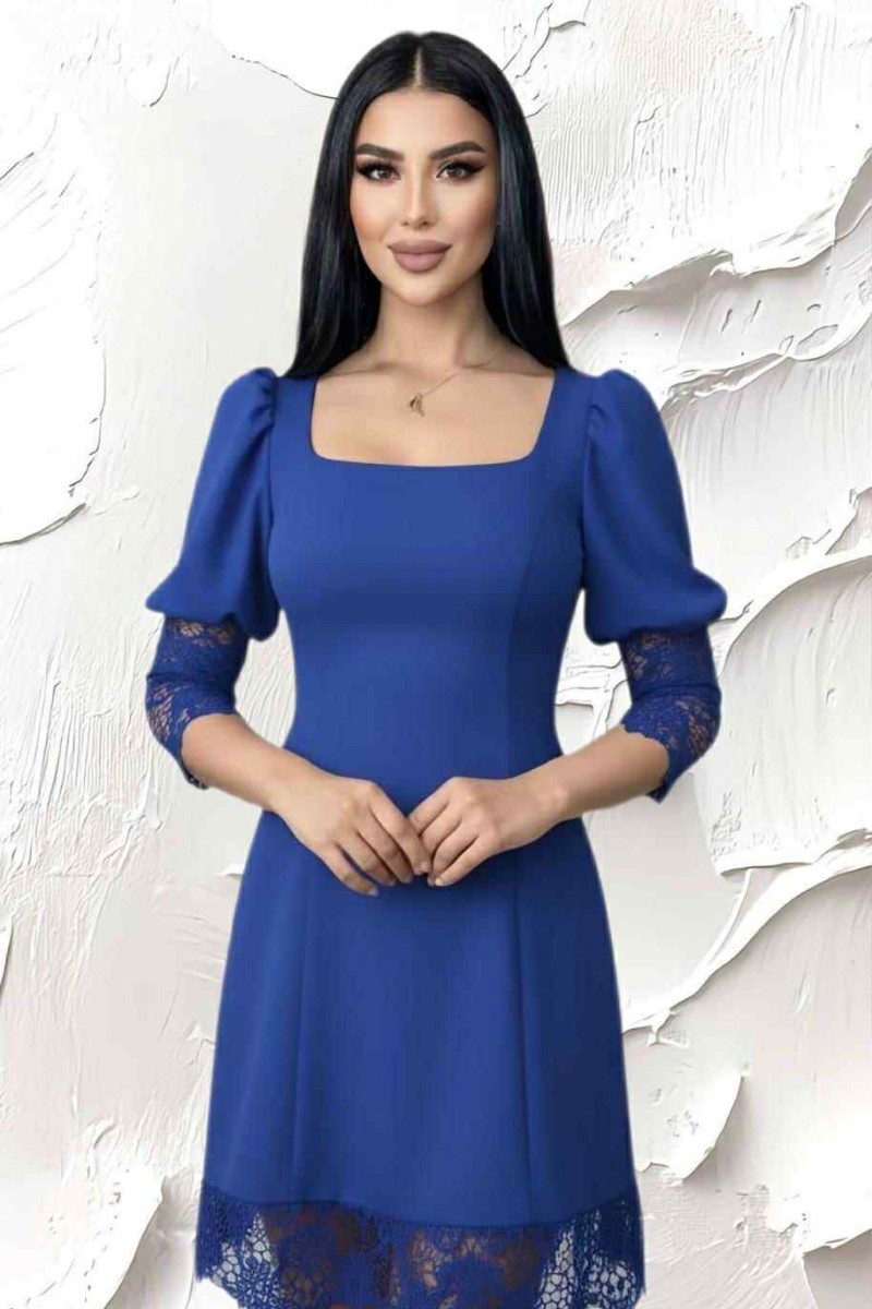 ROCHIE ELEGANTA CREP SI DANTELA CHANTILY