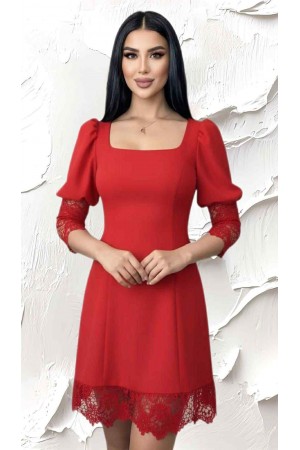 ROCHIE ELEGANTA CREP SI DANTELA CHANTILY