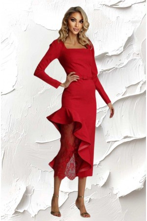 ROCHIE ELEGANTA CREP SI DANTELA CHANTILY