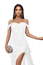ROCHIE SCURTA CU FRANJURI PAIETE