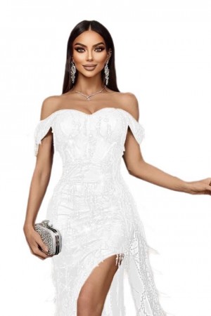 ROCHIE SCURTA CU FRANJURI PAIETE