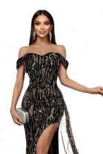 ROCHIE SCURTA CU FRANJURI PAIETE
