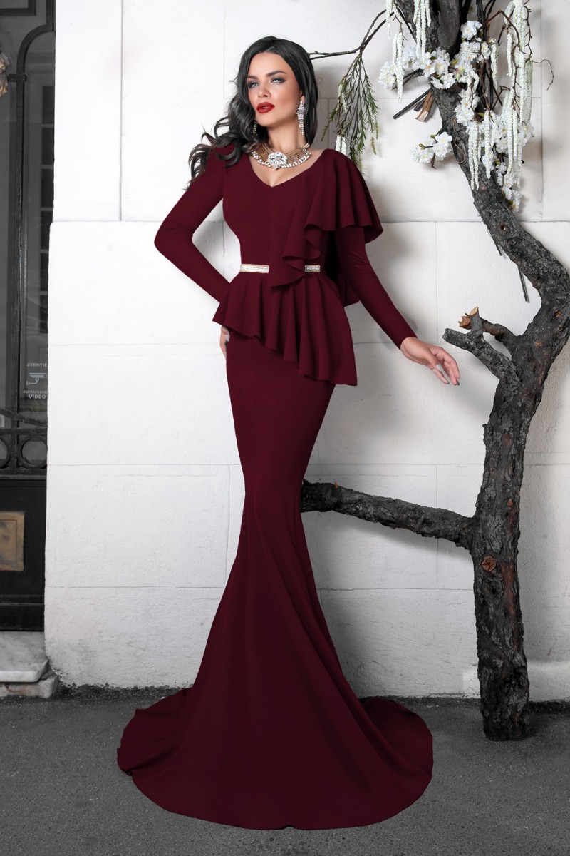 ROCHIE MANECA LUNGA VOLAN TALIE