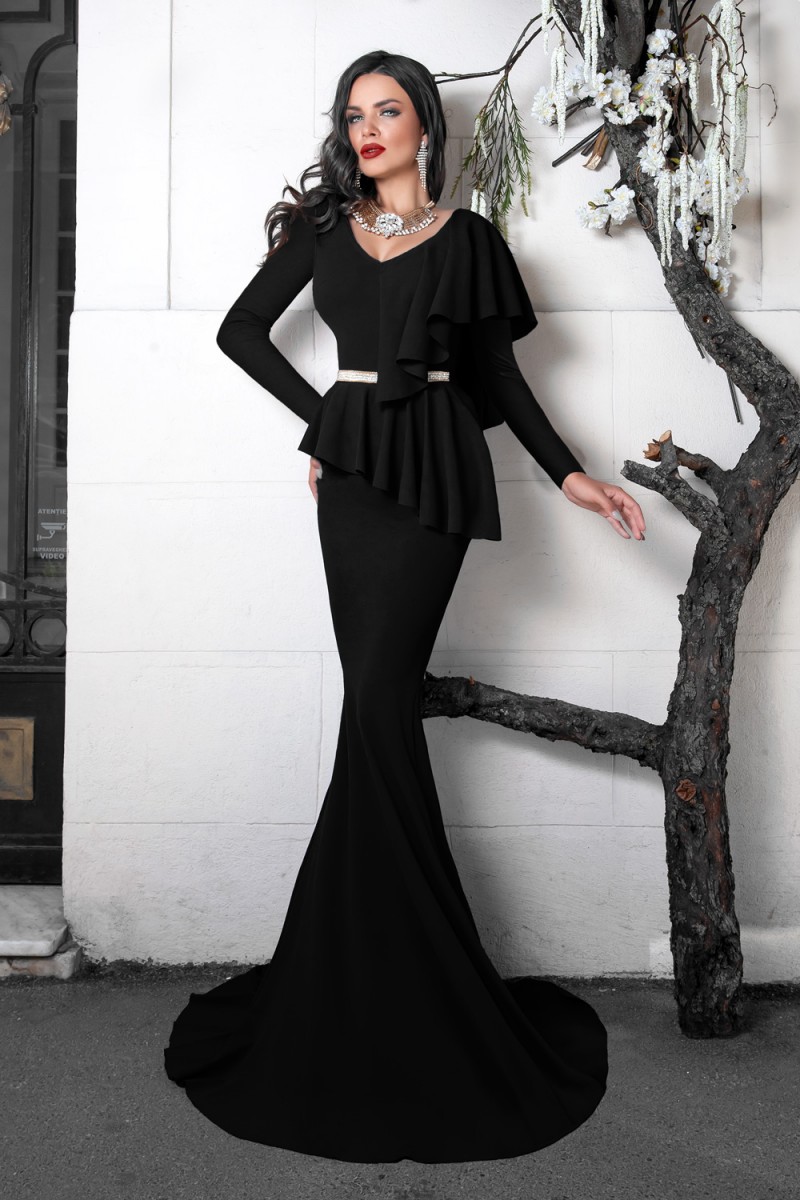 ROCHIE MANECA LUNGA VOLAN TALIE