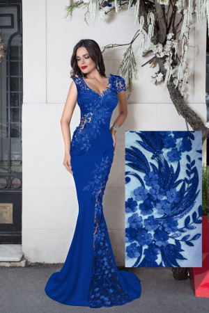 ROCHIE MANECA SCURTA DANTELA 3D
