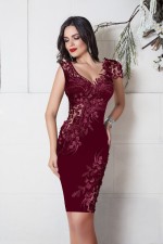 ROCHIE MANECA SCURTA DANTELA 3D