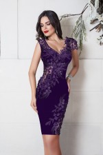 ROCHIE MANECA SCURTA DANTELA 3D