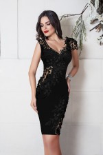 ROCHIE MANECA SCURTA DANTELA 3D