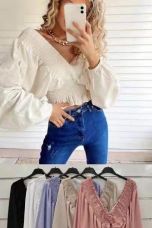BLUZA DECOLTEU V