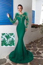 ROCHIE LUNGA CU MANECI DIN BODERIE FINA