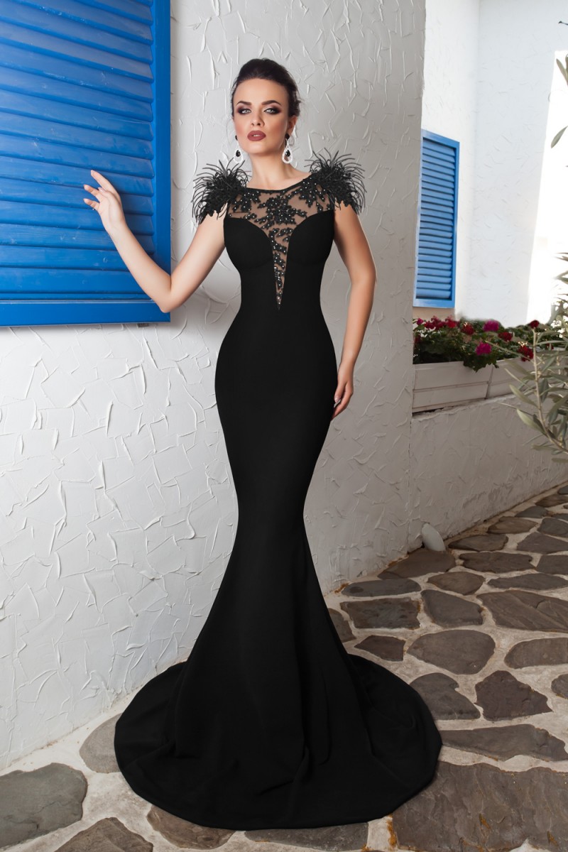 ROCHIE LUNGA APLICATII BRODERIE