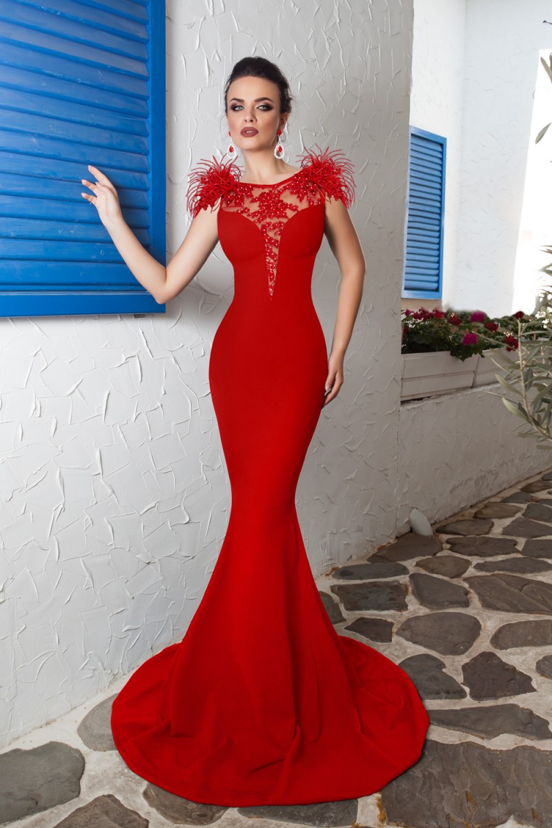 ROCHIE LUNGA APLICATII BRODERIE