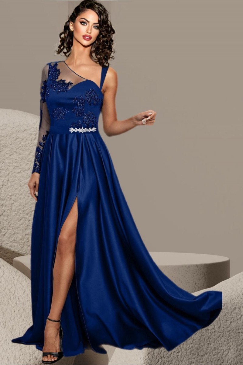 ROCHIE ELEGANTA CU FUSTA TAFTA SI BUST BRODERIE
