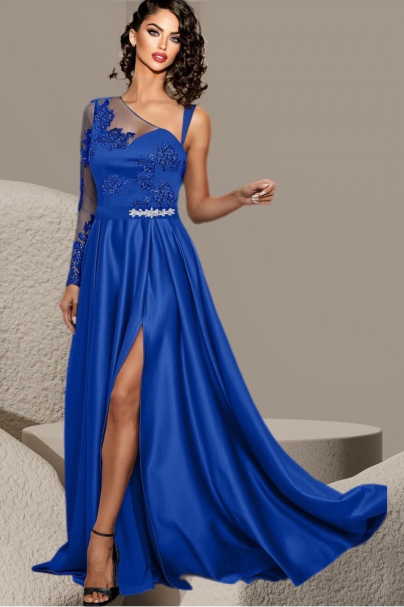 ROCHIE ELEGANTA CU FUSTA TAFTA SI BUST BRODERIE