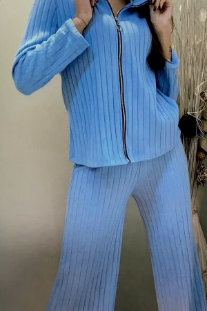 COMPLEU 2 PIESE ,BLUZA SI PANTALON EVAZAT